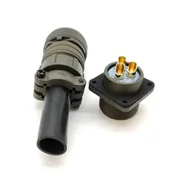Connecteur circulaire industriel Mil Spec 5015, mâle vers femelle, prise droite, embout carré, 3 broches, MS3102A20-19P MS3106A20-19S