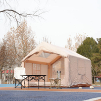 Tente de camping gonflable à double porte, grande capacité, en tissu Oxford 420D, 7,5 m, quatre saisons, imperméable 3000 mm, directement de l'usine