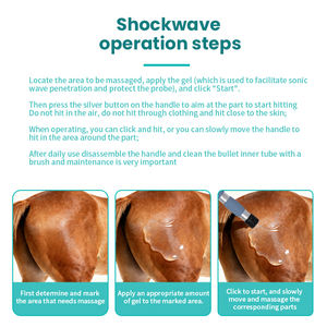 Dispositivo di terapia a onde d'urto per messa a fuoco portatile attrezzatura avanzata per cliniche di fisioterapia veterinaria - Product Image 4