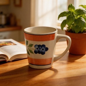 Tasses à café en céramique HARVIT de 12 oz en forme de V, émaillées et peintes à la main, vaisselle en porcelaine colorée pour thé/lait/eau – Grande Vente - Product Image 4