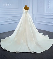 Nouveau design de robe de bal sirène de luxe robe de mariée une épaule en gros robe de mariée boule de poire robe de mariage robe en satin