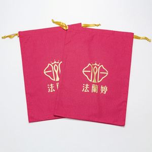 Personalized Cotton Canvas Fabric Muslin Bag Customize Organic Canvas Cotton Drawstring Bags - Product Image 6