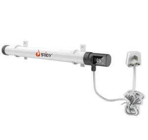 Chauffe-eau électrique tubulaire à prise EU, tube métallique pour jardin, serre, <span class=keywords><strong>garage</strong></span>, salle de bain, étanche, protection contre la surchauffe - Product Image 1