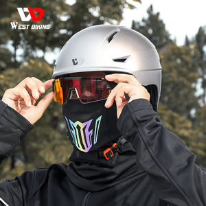 WEST BIKING – Protection contre le <span class=keywords><strong>froid</strong></span> pour l'hiver, polaire chaude et à haute élasticité, <span class=keywords><strong>masque</strong></span> de cyclisme confortable et doux qui évacue l'humidité - Product Image 6