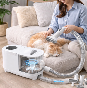 Aspirapolvere Professionale per Toelettatura Animali con Spazzola Rimuovi Peli per Cani e Gatti - Product Image 4