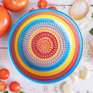 Tierra Cocida Brand Handmade Spain Mediterranean Style Stoneware Glossy Glazed Dishwasher Safe Grater <b>Plates</b> Porcelain Hand - Product Image 3