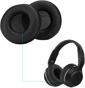 1 paio di auricolari paraorecchie in pelle proteica in schiuma di ricambio cuscinetti auricolari compatibili con Skullcandy Hesh 2 1 BT auricolare