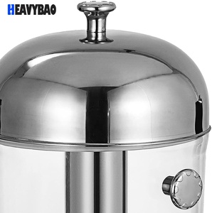 Heavybao ตู้ทำน้ำเย็นสแตนเลสโคล่าตู้ทำจากแก้วสำหรับแช่บุฟเฟ่ต์เครื่องจ่ายเครื่องดื่ม