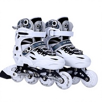 Patins à roulettes en ligne en promotion pour garçons et filles débutants, idéaux pour le fitness en extérieur et le slalom, avec roues en PU et roulements ABEC-7