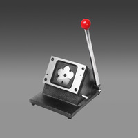 Machine à badges de forme spéciale directe d'usine, bonne qualité, 58*58mm, fabricant de badges en forme d'étoile + coupe-papier + 100 pièces de boutons