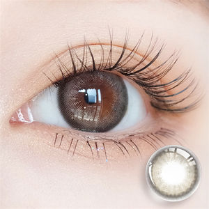 Vente en gros de lentilles de contact colorées très confortables, cercle de lentilles de contact de 14.3mm demi-année, baies, myrtille, couleur naturelle noire - Product Image 4