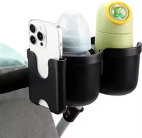 JXB Poussette double porte-gobelet Poussette Porte-bouteille de boisson Poussette porte-gobelet d'eau