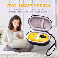 Kotak Penyimpanan Mouse Logitech POP Portabel, Tas Pembawa Mouse Bluetooth Nirkabel EVA yang Tahan Lama