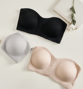 Chất lượng cao bền sử dụng khác nhau Quây Áo ngực cộng với kích thước lớn của phụ nữ kích thước mềm <span class=keywords><strong>cup</strong></span> strapless Bra - Product Image 4