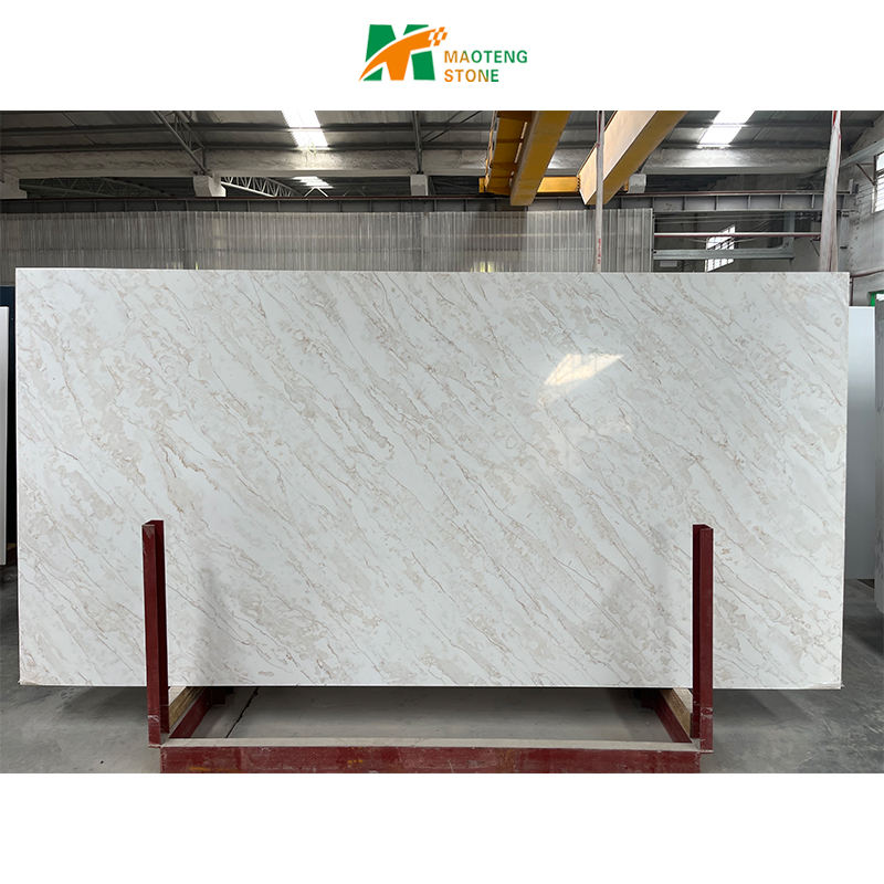 Super White Quartz Stone/Quartz Slab Engineered for Kitchen Countertop Pure  White Quartz