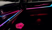 Éclairage d'ambiance dynamique pour tableau de bord Porsche Cayenne 2024+ : Bande lumineuse de console centrale et éclairage de cache-haut-parleur de porte