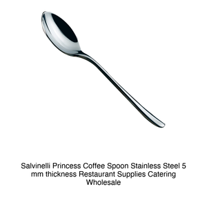 Salvinelli Princess <b>Coffee</b> <b>Spoon</b> Stainless Steel 5 mm thickness Restaurant Supplies Catering Wholesale - Product Image 2