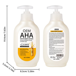 Loción Corporal con Ácido de Frutas y Vitamina C 450ml, Leche Hidratante y Blanqueadora con Cápsulas de VC para Uso Nocturno <span class=keywords><strong>en</strong></span> Todo Tipo de Piel - Product Image 4