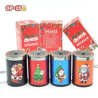Nouvelle version du haut-parleur sans fil portable OP-15 Santa Claus, mini enceinte portable d'extérieur, cadeaux de haute qualité, lecteur DJ