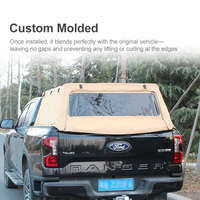 Capote de lit souple haute imperméable, Capote arrière souple beige pour Toyota Land Cruiser LC79 avec benne longue, accessoire 4x4 pour pick-up