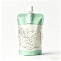Sachets Doypack à bec verseur pour liquides, recyclables, avec impression de logo personnalisée, pour lait, gelée, huile d'olive, jus