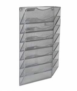 8 Tier Metal Mesh Wall <b>File</b> Holder Hanging Organizer Magazine Rack for Office and Home - Product Image 3