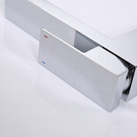 Robinet de lavabo monotrou chromé avec mélangeurs chaud-froid, design moderne, capteur sans contact, haute qualité pour lavabo de salle de bain