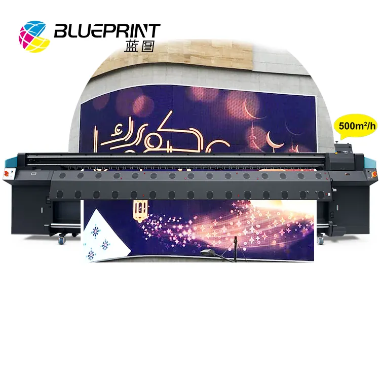 Flex 5M Solvent Vinyl Kleur Prijs Printer Met Konica 1024i 13/30pl Hoofd Drukmachine