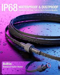 Câble d'extension de 10 pieds pour les lumières extérieures permanentes <span class=keywords><strong>Govee</strong></span> <span class=keywords><strong>2</strong></span>/Pro, lumières de terrasse, cordon d'extension étanche IP68 compatible avec <span class=keywords><strong>Govee</strong></span> - Product Image 3