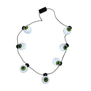 Colliers à yeux lumineux clignotants pour fête d'Halloween, breloques yeux lumineux, boucles d'oreilles et bandeaux, articles de fête fantaisie - Product Image 3