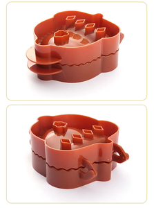 Ensemble de moules de cuisine 3 pièces citrouille tarte <span class=keywords><strong>aux</strong></span> <span class=keywords><strong>pommes</strong></span> moules à biscuits de noël outils de pâtisserie en plastique moule à biscuits pour gâteau - Product Image 4