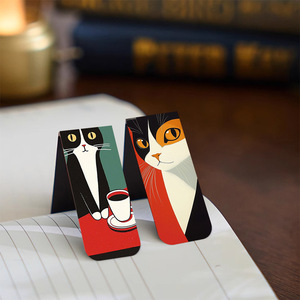 Nuovo Segnalibro Magnetico a Forma <span class=keywords><strong>di</strong></span> Gatto, Semplice e Divertente - Regalo Durevole per Insegnanti per Segnare i Libri - Product Image 1