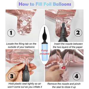 Set di Palloncini in Mylar con Lettere e Numeri per Decorazioni di <span class=keywords><strong>Compleanno</strong></span>, <span class=keywords><strong>2</strong></span> Set da A-Z e 0-9, 16 Pollici, Neri - Product Image 6