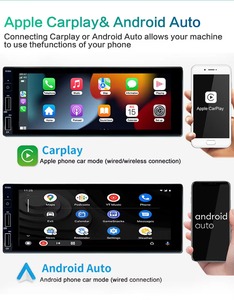 Radio Multimedia para Auto con <span class=keywords><strong>Pantalla</strong></span> Táctil HD <span class=keywords><strong>de</strong></span> 6.86 Pulgadas, Android, Universal, 1 Din, CarPlay Inalámbrico, Reproductor <span class=keywords><strong>de</strong></span> Video, GPS, FM - Product Image 6