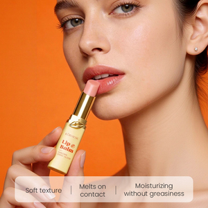 KORMESIC Private Label 4g Korean Orange Fruit Warming <b>Lip</b> Balm Color-changing Chrome Shiny Gloss Vitamin E Non-sticky Hydrating - Product Image 5