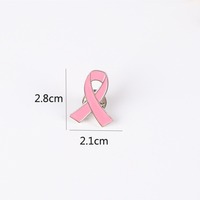 En gros Broches et épingles de revers émaillées Ruban de sensibilisation au cancer du sein Rose Rouge Violet Bleu Vert Orange Jaune