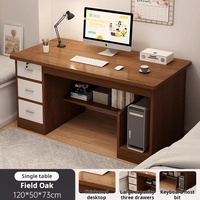 Bureau d'ordinateur, bureau de travail, bureau d'étude pour étudiants à domicile, bureau simple avec tiroirs, table de bureau