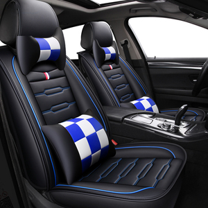 <span class=keywords><strong>Coprisedili</strong></span> per auto completi <span class=keywords><strong>universali</strong></span> in pelle PU 5d di lusso con decorazione interna personalizzata - Product Image 2