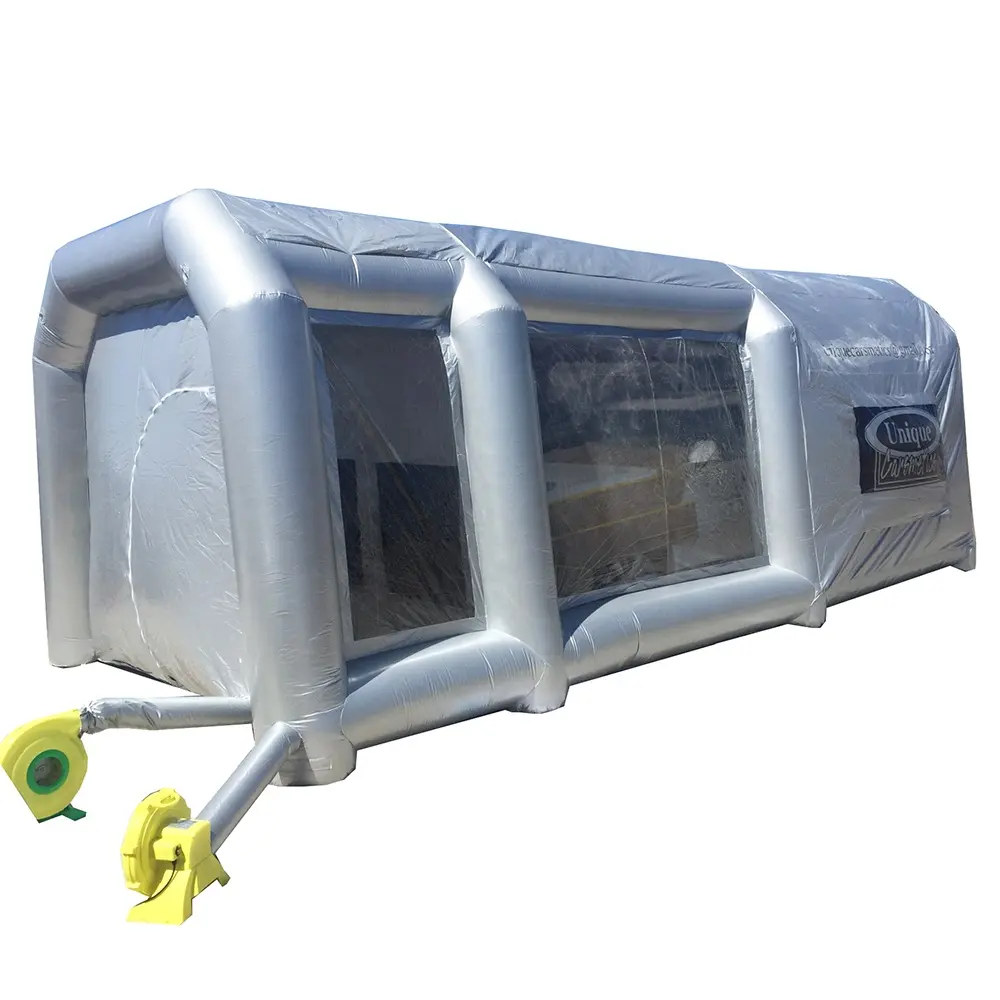 Cabina de pulverización de pintura inflable portátil, cabina de pintura de pulverización para coche