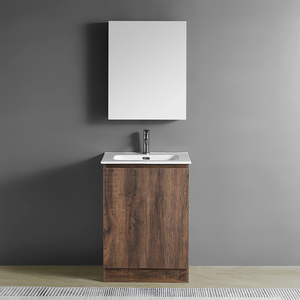Vanidades de <span class=keywords><strong>baño</strong></span> montadas en el piso de alto estándar Unidad de artículos sanitarios Muebles Espesar Pvc Gabinete Vanity Set - Product Image 3