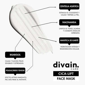 DIVAIN CICA-LIFT Maschera Viso 100 ML Effetto Lifting Per Tutti i Tipi di Pelle - Product Image 3