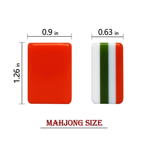 Hot Sale Modern Luxury Design 4-Player Red American Mahjong Tiles Set Eco-Friendly Acrylic for Christmas <b>Entertainment</b> - Product Image 3