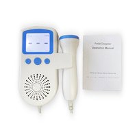 Doppler fœtal 3.0MHZ, moniteur de rythme cardiaque du bébé, mini format, Doppler fœtal portable, échographie fœtale