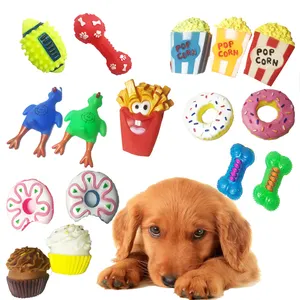 Wholesale Custom Eco Friendly Interactive Chew Vinyl Dog Toys Bulk Pet Squeak Dog Toy For Play