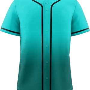 บริการ OEM เสื้อเบสบอลเปล่าแบบกำหนดเองสำหรับผู้ชาย เสื้อเชิ้ตติดกระดุมลำลอง แขนสั้น ชุดกีฬาทีม - Product Image 5