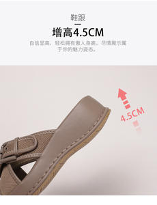 <span class=keywords><strong>Sandalias</strong></span> de cuña de tela con punta abierta de verano a la moda, <span class=keywords><strong>sandalias</strong></span> antideslizantes de suela blanda para mujeres y damas, zapatos informales para caminar al aire libre - Product Image 2