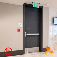Puertas Cortafuego de Madera Sólida para Interiores de Alta Calidad al por Mayor, Puerta Cortafuego Interna para Oficinas y Proyectos de Ingeniería