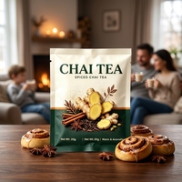 Thé Chai Instantané Préparé, Thé au Lait Chai, Service OEM, Emballage en Sachet et Boîte