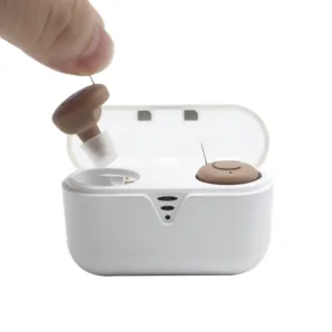 2023 New Design Super Invisible Mini Rechargeable CIC Digital Invisible Hearing Aid for Seniors
