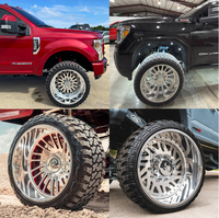Jantes forgées SL 26 28 30 pouces 22X12 24X12 24X14 26X14 26X16 6x139.7 8X170 8X180 Polies à déport profond pour Ford F-150 RAM 1500